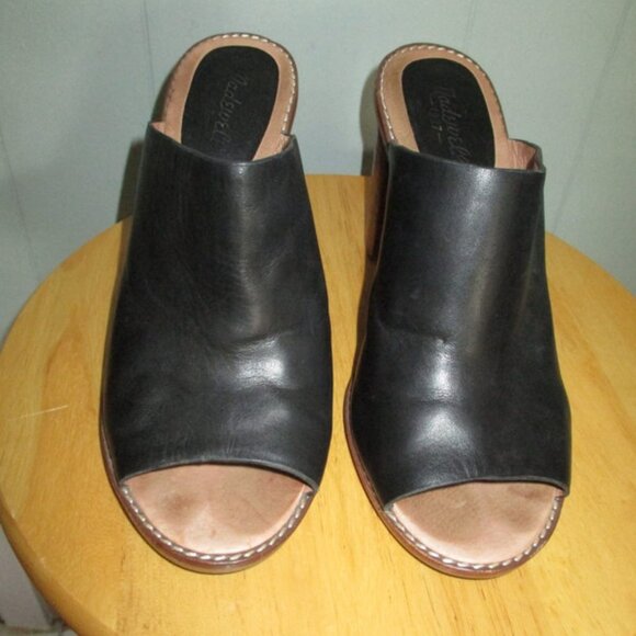 Madewell Shoes - MADEWELL Open Toe Hi-Heel Mules